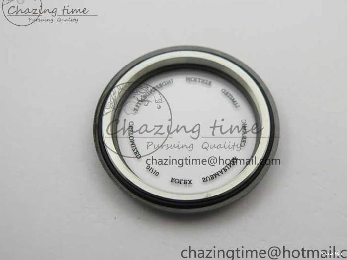 5GF Black Black Best SA3135 Cream Ceramic Dial Submariner on 40mm Strap Rubber Edition 1224